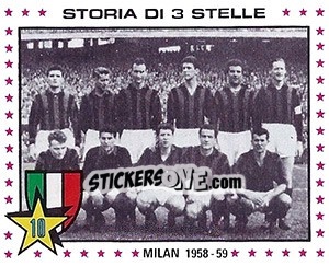 Cromo Milan, 1958-59 - Calciatori 1979-1980 - Panini