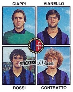 Cromo Ciappi / Vianello / Rossi / Contratto - Calciatori 1979-1980 - Panini