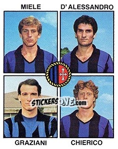 Sticker Miele / D'Alessandro / Graziani / Chierico - Calciatori 1979-1980 - Panini