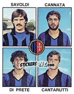 Cromo Savoldi / Cannata / Di Prete / Cantarutti - Calciatori 1979-1980 - Panini