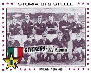 Figurina Milan, 1967-68 - Calciatori 1979-1980 - Panini