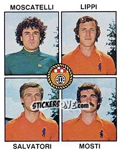 Sticker Moscatelli / Lippi / Salvatori / Mosti - Calciatori 1979-1980 - Panini