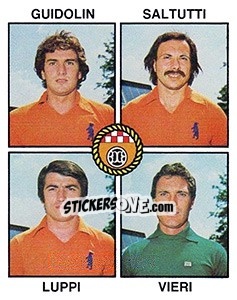 Sticker Guidolin / Salutti / Luppi / Vieri - Calciatori 1979-1980 - Panini
