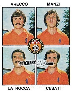 Cromo Arecco / Manzi / La Rocca / Cesati - Calciatori 1979-1980 - Panini