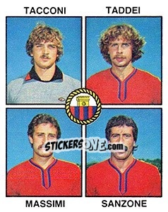 Sticker Tacconi / Taddei / Massimi / Sanzone - Calciatori 1979-1980 - Panini