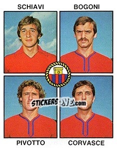 Sticker Schiavi / Bogoni / Pivotto / Corvasce - Calciatori 1979-1980 n. 451 - Panini