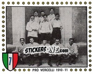 Figurina Pro Vercelli, 1910-11 - Calciatori 1979-1980 - Panini