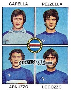 Sticker Garella / Pezzella / Arnuzzo / Logozzo - Calciatori 1979-1980 n. 457 - Panini