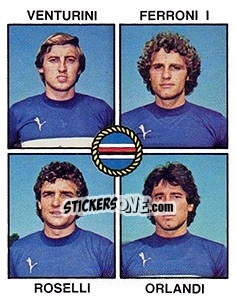 Sticker Venturini / Ferroni / Roselli / Orlandi - Calciatori 1979-1980 - Panini