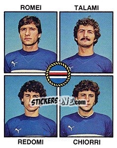 Sticker Romei / Talami / Redomi / Chiorri - Calciatori 1979-1980 - Panini