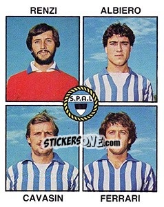 Figurina Renzi / Albiero / Cavasin / Ferrari - Calciatori 1979-1980 - Panini