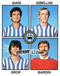 Sticker Giani / Gibellini / Grop / Bardin - Calciatori 1979-1980 n. 468 - Panini