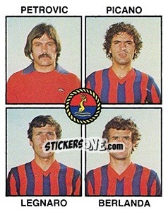 Sticker Petrovic / Picano / Legnaro / Berlanda - Calciatori 1979-1980 n. 475 - Panini