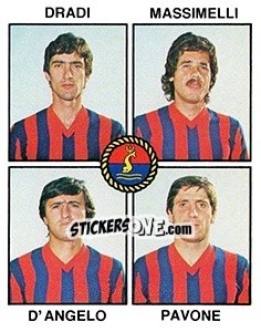 Sticker Dradi / Massimelli / D'Angelo / Pavone - Calciatori 1979-1980 - Panini