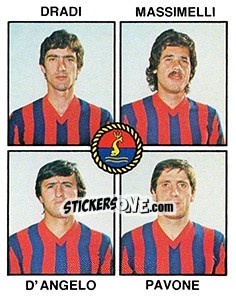 Sticker Dradi / Massimelli / D'Angelo / Pavone - Calciatori 1979-1980 n. 476 - Panini