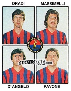 Cromo Dradi / Massimelli / D'Angelo / Pavone - Calciatori 1979-1980 - Panini