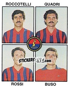 Sticker Roccotelli / Quadri / Rossi / Buso - Calciatori 1979-1980 - Panini