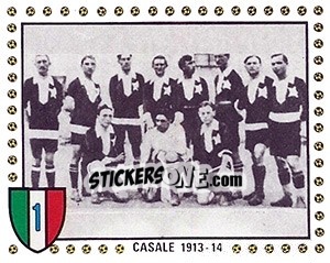 Sticker Casale, 1913-14 - Calciatori 1979-1980 - Panini