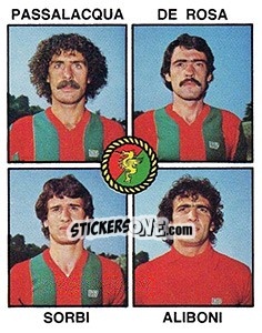 Sticker Passalacqua / De Rosa / Sorbi / Aliboni - Calciatori 1979-1980 n. 486 - Panini