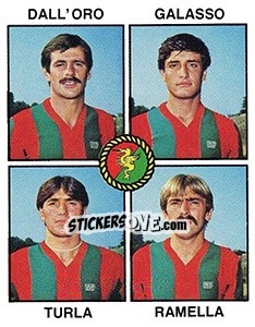 Sticker Dall'Oro / Galasso / Turla / Ramella - Calciatori 1979-1980 n. 487 - Panini