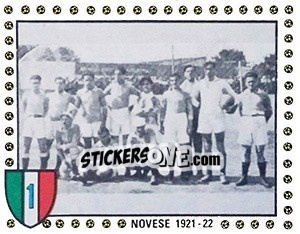 Sticker Novese, 1921-22