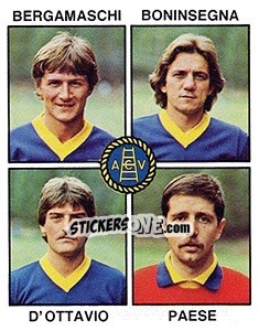 Sticker Bergamaschi / Boninsegna / D'Ottavio / Paese - Calciatori 1979-1980 n. 495 - Panini