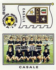 Figurina Squadra / Scudetto Casale - Calciatori 1979-1980 - Panini