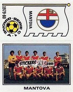 Figurina Squadra / Scudetto Mantova A.C. - Calciatori 1979-1980 - Panini