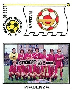 Figurina Squadra / Scudetto Piacenza - Calciatori 1979-1980 - Panini