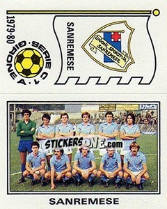 Figurina Squadra / Scudetto Sanremese - Calciatori 1979-1980 - Panini