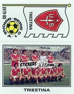 Cromo Squadra / Scudetto Triestina - Calciatori 1979-1980 - Panini