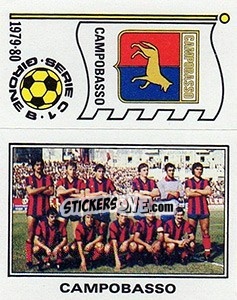 Sticker Squadra / Scudetto Campobasso - Calciatori 1979-1980 n. 521 - Panini