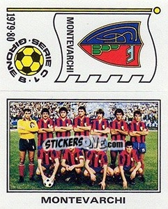 Cromo Squadra / Scudetto Montevarchi - Calciatori 1979-1980 - Panini