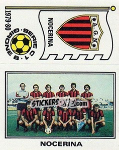 Sticker Squadra / Scudetto Nocerina - Calciatori 1979-1980 - Panini