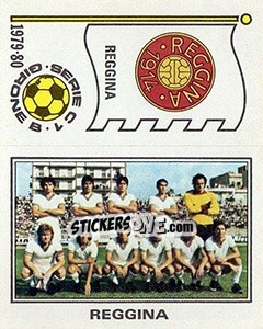 Figurina Squadra / Scudetto Reggina - Calciatori 1979-1980 - Panini