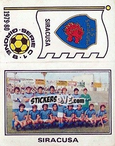 Figurina Squadra / Scudetto Siracusa - Calciatori 1979-1980 - Panini