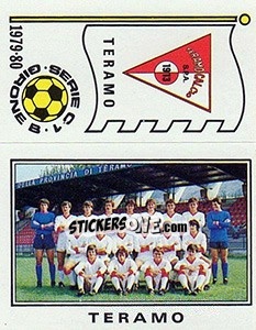 Cromo Squadra / Scudetto Teramo - Calciatori 1979-1980 - Panini