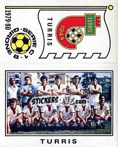 Figurina Squadra / Scudetto Turris - Calciatori 1979-1980 - Panini