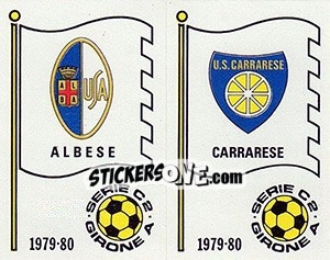 Figurina Scudetto (Albese / Carrarese)