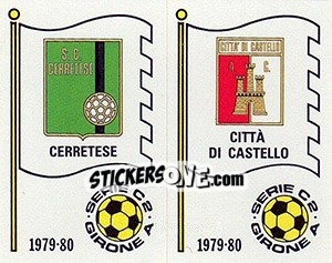 Sticker Scudetto (Cerretese / Citta di Castello) - Calciatori 1979-1980 n. 537 - Panini