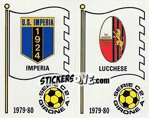 Figurina Scudetto (Imperia / Liucchese) - Calciatori 1979-1980 - Panini