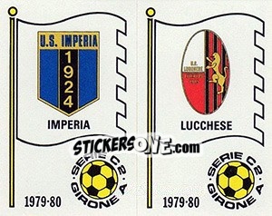 Sticker Scudetto (Imperia / Liucchese) - Calciatori 1979-1980 n. 539 - Panini