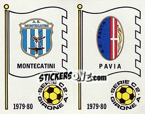 Sticker Scudetto (Montecatini / Pavia) - Calciatori 1979-1980 n. 540 - Panini