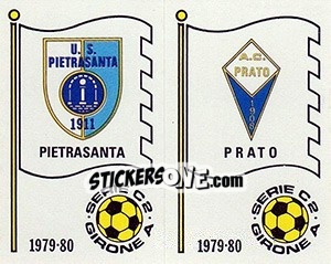 Sticker Scudetto (Pietrasanta / Prato) - Calciatori 1979-1980 - Panini