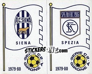 Figurina Scudetto (Siena / Spezia) - Calciatori 1979-1980 - Panini