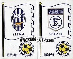 Sticker Scudetto (Siena / Spezia) - Calciatori 1979-1980 n. 544 - Panini