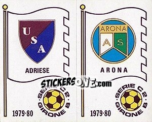 Sticker Scudetto (Adriese / Arona) - Calciatori 1979-1980 n. 545 - Panini