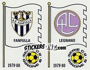 Sticker Scudetto (Fanfulla / Legnano) - Calciatori 1979-1980 n. 548 - Panini