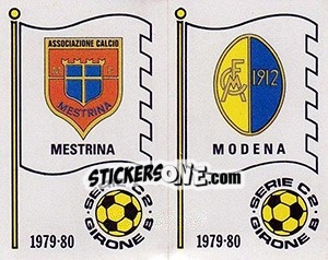 Figurina Scudetto (Mestrina / Modena) - Calciatori 1979-1980 - Panini
