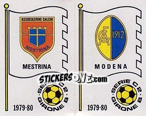 Sticker Scudetto (Mestrina / Modena) - Calciatori 1979-1980 n. 549 - Panini